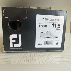 FootJoy Traditions Men's White Golf Oxfords